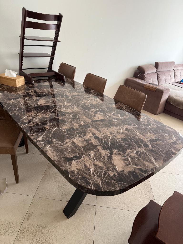 Eettafel, Ophalen, Gebruikt, 150 tot 200 cm, Vijf personen of meer