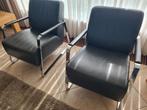 2 stuks lederen zitstoelen Montel, Ophalen, 75 tot 100 cm