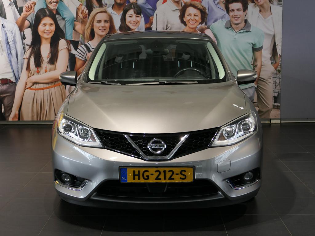 Nissan Pulsar 1.2 DIG-T Tekna - Rondom camera - Stoelverwarm, Auto's, Nissan, Euro 5, Gebruikt, Zwart, 4 cilinders