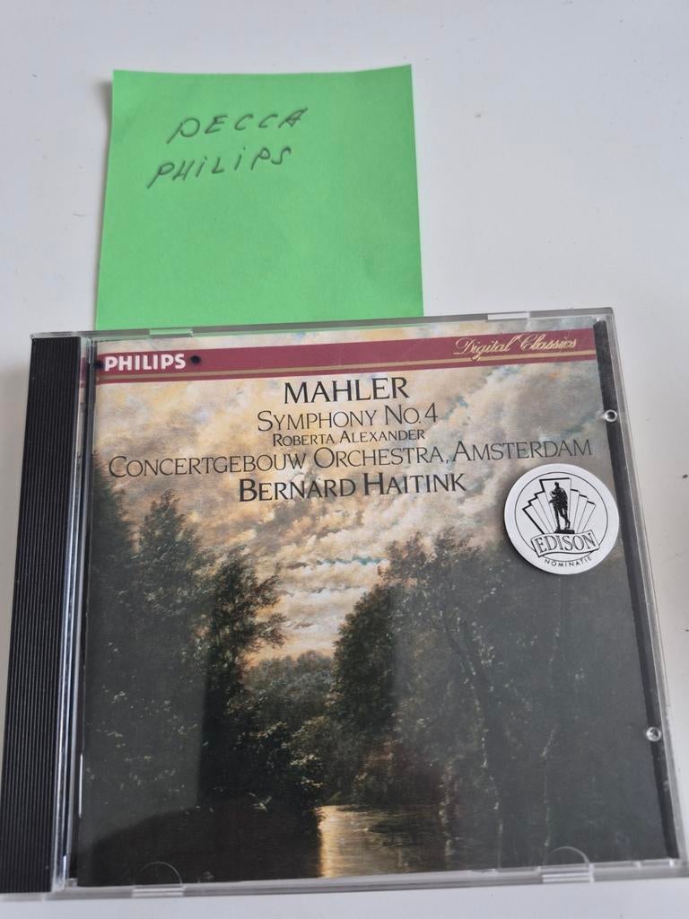 Mahler Symfonie 4 - Concertgebouw Orkest - Haitink CD, Cd's en Dvd's, Ophalen of Verzenden, Romantiek, Gebruikt, Orkest of Ballet