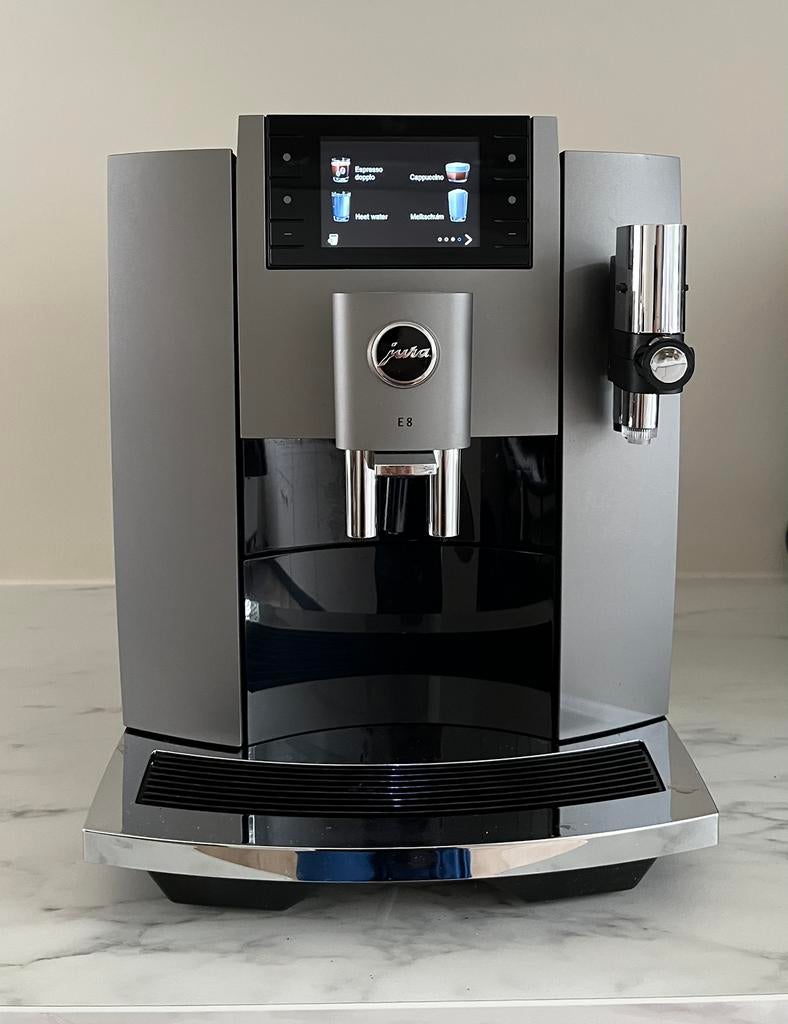 Jura E8 EC koffiemachine, Afneembaar waterreservoir, 10 kopjes of meer, Koffiemachine, Ophalen of Verzenden