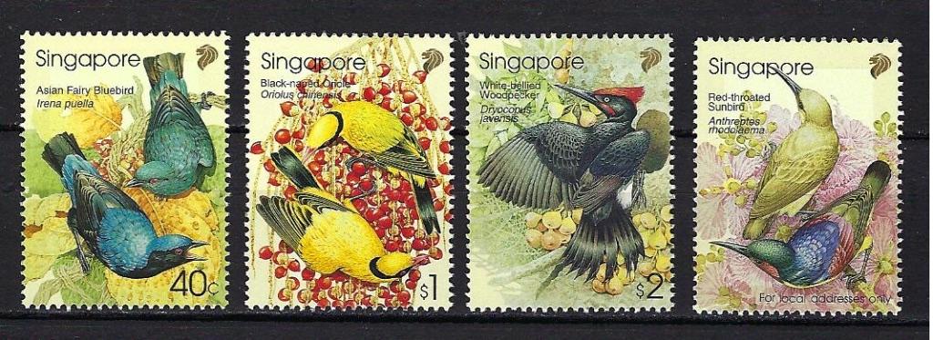 VOGELS Singapore Mi. 1174/1177 postfris, Ophalen of Verzenden, Postfris, Dier of Natuur