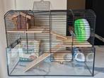 Hamsterkooi met toebehoren., Dieren en Toebehoren, Knaagdieren en Konijnen | Hokken en Kooien, Ophalen, Kooi, 60 tot 90 cm, Minder dan 75 cm