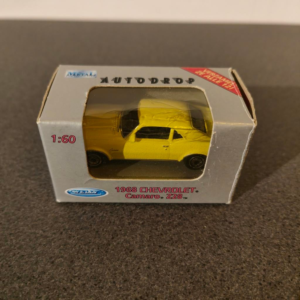 Welly Autodrop 1968 Chevrolet Camaro Z28 schaalmodel, Ophalen of Verzenden, Nieuw, Auto