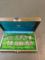 Zilveren tafelnummers., Antiek en Kunst, Ophalen of Verzenden