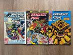 Drie Fantastic Fours strips 1985/1989, Gelezen, Ophalen of Verzenden, Junior Press, Meerdere stripboeken