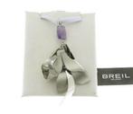 Nieuw BREIL ketting staal/amethist v €120 NU €45, Ophalen of Verzenden, Nieuw, Paars