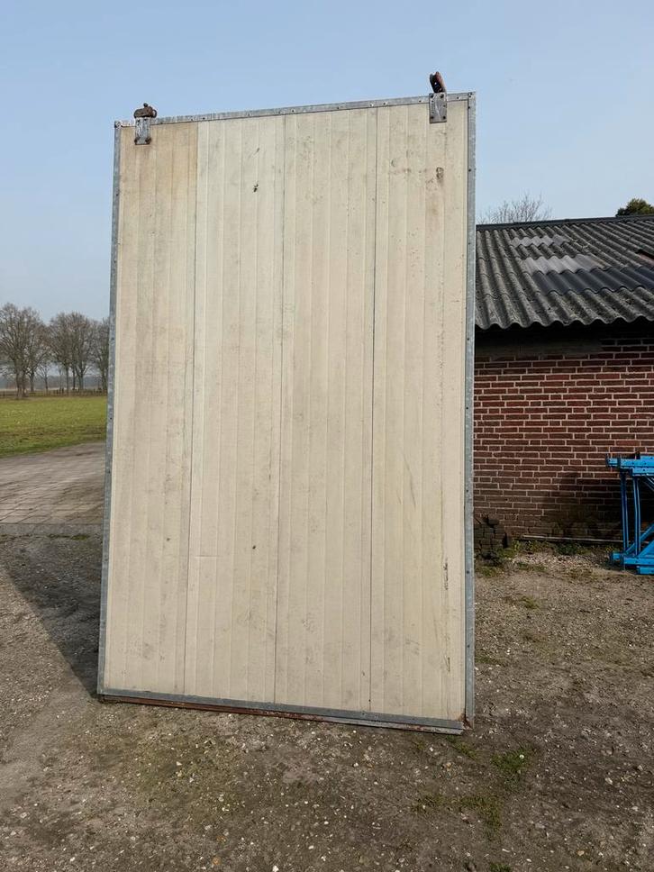 2 Schuifdeuren 330x200cm met 775cm rail, Doe-het-zelf en Verbouw, Deuren en Horren, Gebruikt, Overige typen, 215 cm of meer, 120 cm of meer