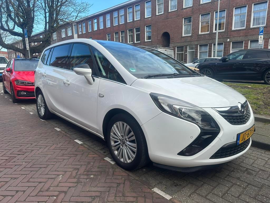 Opel Zafira 1.6 CNG 110KW 2016 Wit - Panorama - Led. Bekl., Voorwielaandrijving, 4 cilinders, CNG (Aardgas), 7 stoelen
