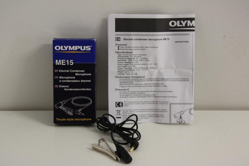 Olympus ME-15 Dasclipmicrofoon. Nieuw in doos, Ophalen of Verzenden, Nieuw, Overige typen