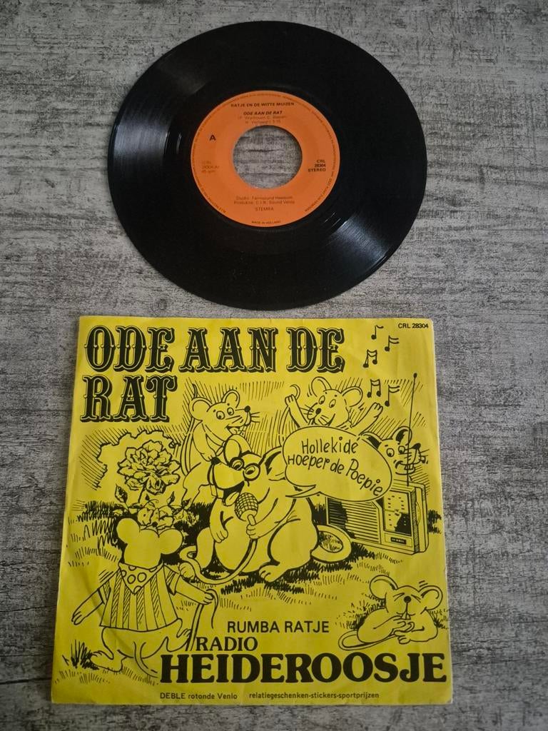 Ratje en de witte muizen- ode aan de rat/ rumba ratje, Ophalen of Verzenden, Zo goed als nieuw, Overige formaten, Levenslied of Smartlap