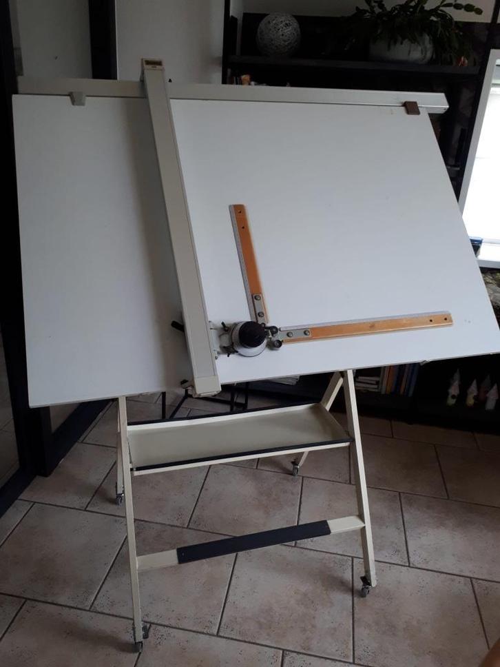 Tekentafel met tekenmachine, verrijdbaar, Hobby en Vrije tijd, Overige Hobby en Vrije tijd, Ophalen