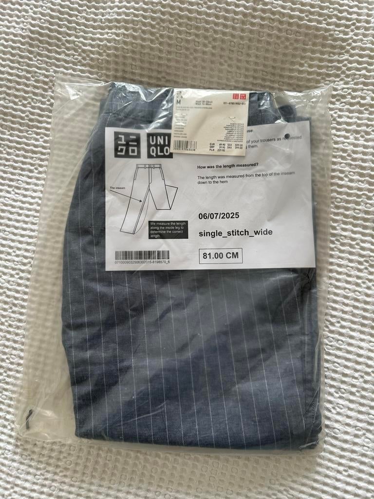 Nieuwe Uniqlo linnen broek heren M, Ophalen of Verzenden, Nieuw, Overige kleuren