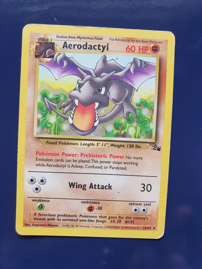 Aerodactyl 16/62 pokemon kaart, Hobby en Vrije tijd, Verzamelkaartspellen | Pokémon, Ophalen of Verzenden, Zo goed als nieuw