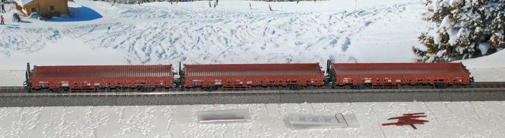 Marklin Rongen wagen 46949 3 stuks compleet met rongen, Wisselstroom, Wagon, Ophalen of Verzenden, Zo goed als nieuw