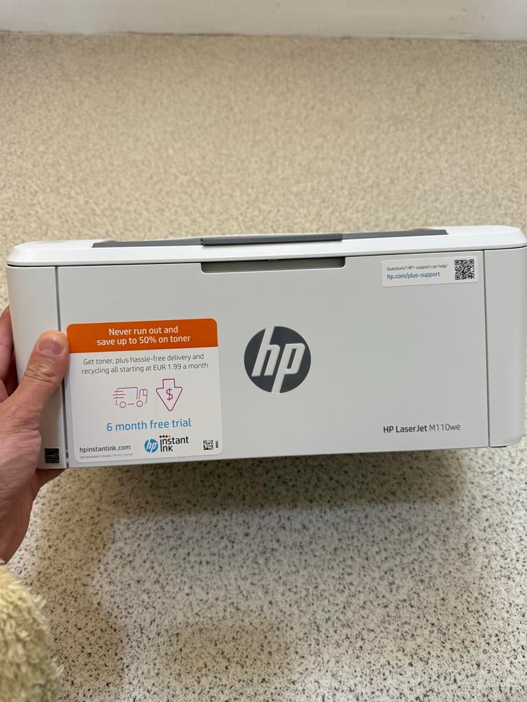HP LaserJet M110we draadloze printer - Compact wifi, Zwart-en-wit printen, Printer, Ophalen of Verzenden, Zo goed als nieuw