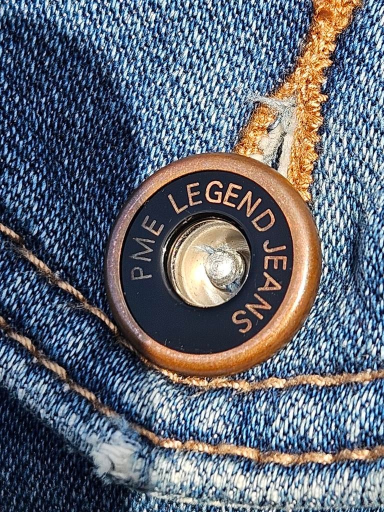 Pme Legend Jeans stretch spijkerjas / jeans jack (L) Schoon, Kleding | Heren, Jassen | Zomer, Maat 52/54 (L), Blauw, ., Ophalen of Verzenden