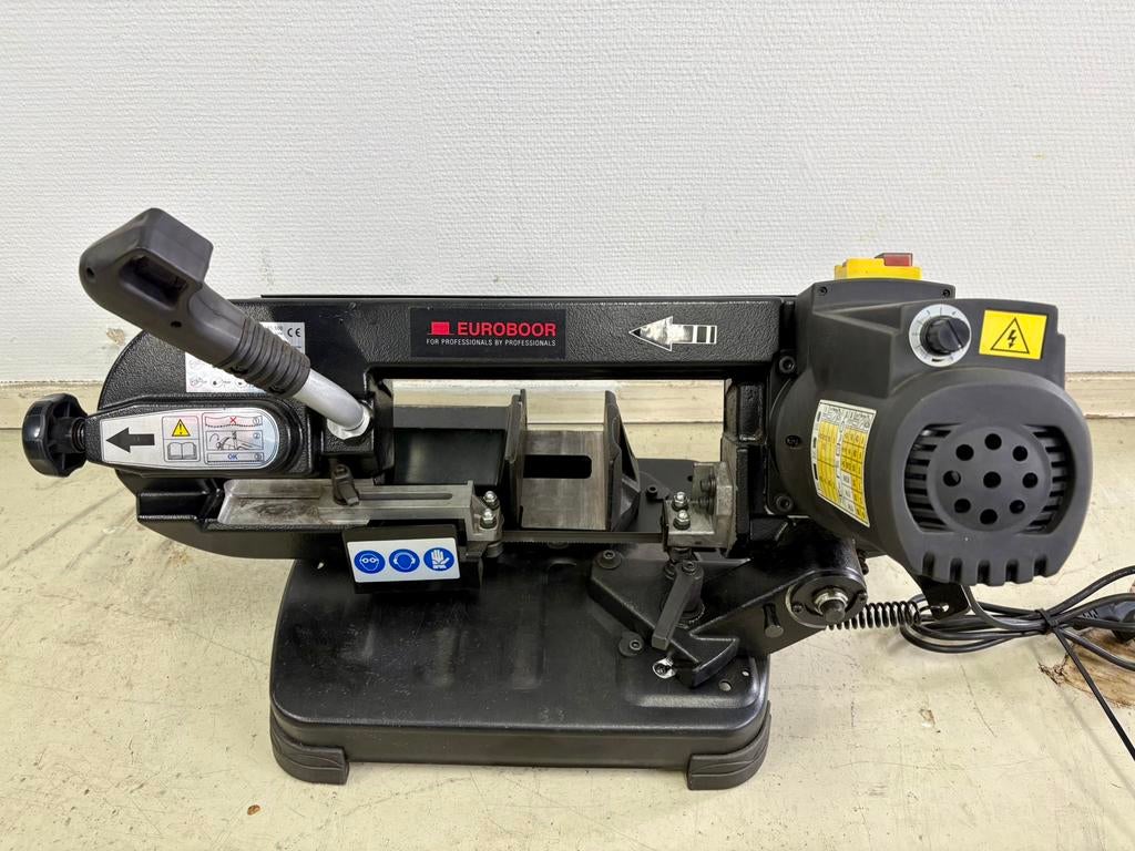 Euroboor EBS.500 Lintzaagmachine – Professionele Metaalzaag, Doe-het-zelf en Verbouw, 70 mm of meer, Ophalen of Verzenden, Zo goed als nieuw