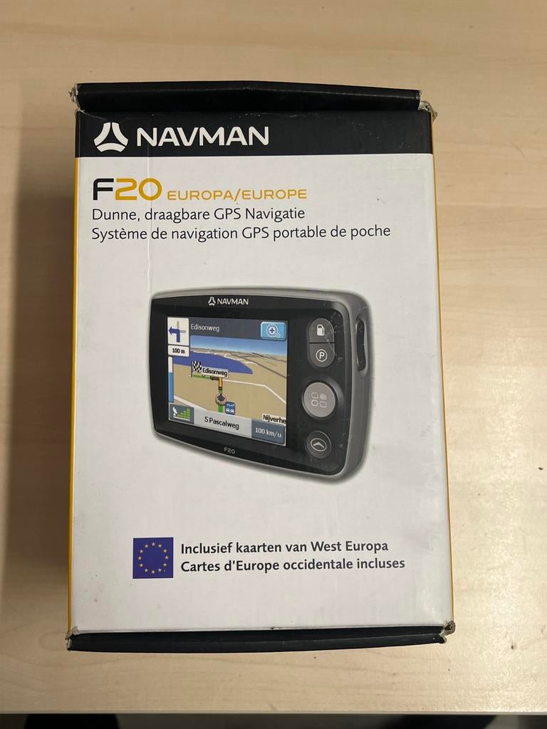 Navman F20 Europa GPS Navigatie Compleet met accessoires, Ophalen of Verzenden, Zo goed als nieuw
