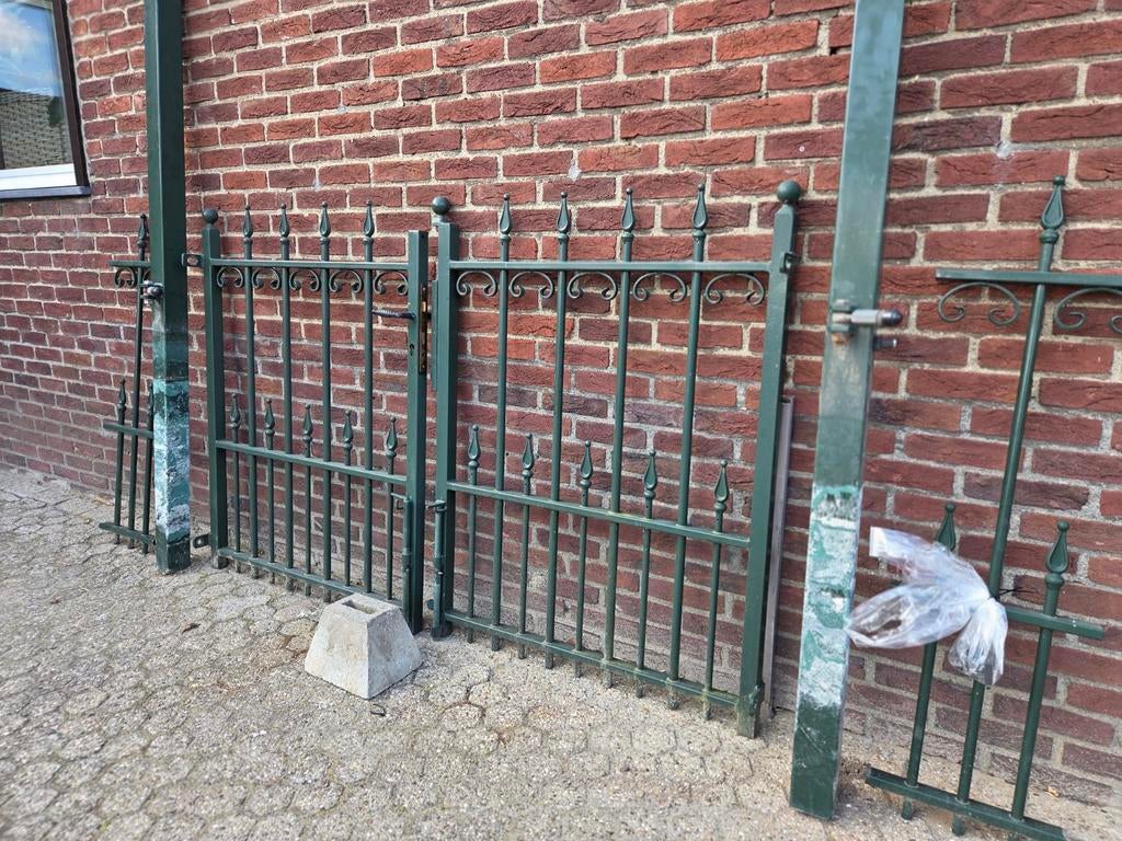 Mooie poort met passtukken, Tuin en Terras, Ophalen, Met poort, Gebruikt, Sierhekwerk