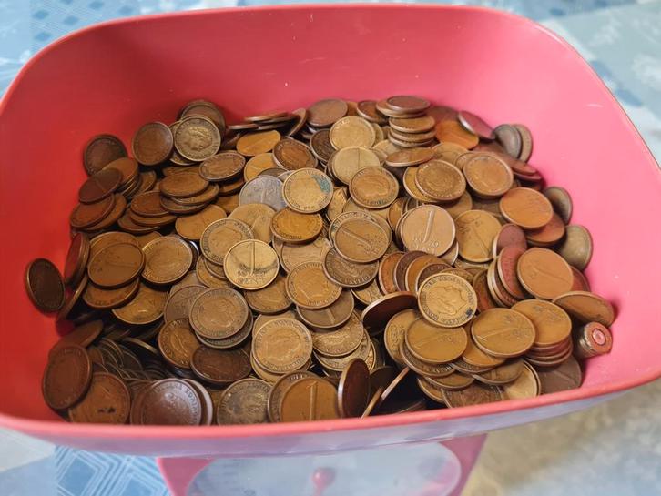 1600 gram koperen munten (centen) - diverse periodes, Postzegels en Munten, Munten | Nederland, Losse munt, 1 cent, Koningin Wilhelmina