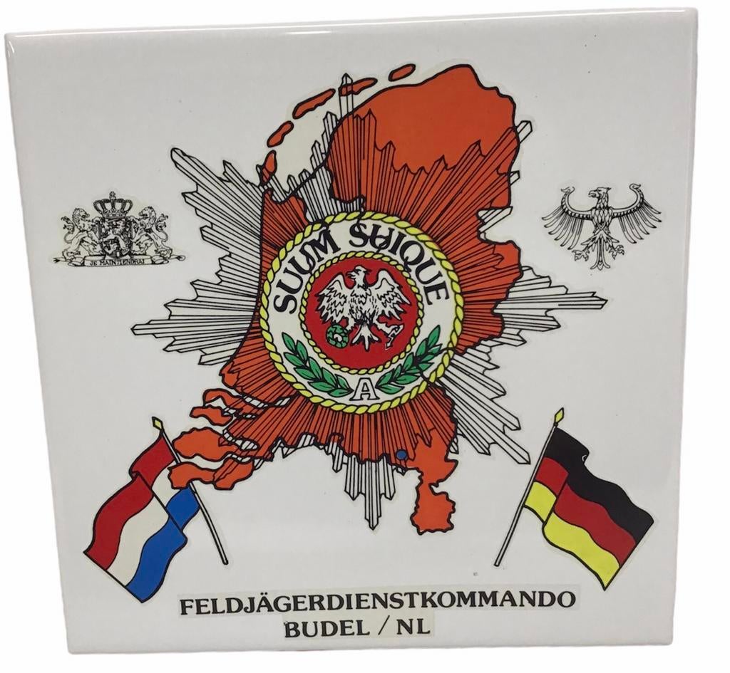 Tegel Veldjägerdienstkommando Budel NL - Nederland/Duitsland, Ophalen of Verzenden