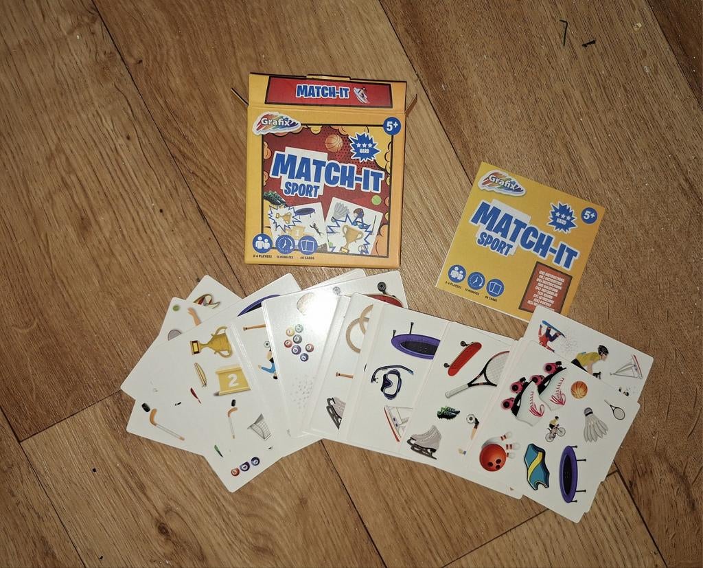 Grafix Match-It Sport Kaartspel voor Kinderen, Een of twee spelers, Ophalen of Verzenden, Zo goed als nieuw, Grafix