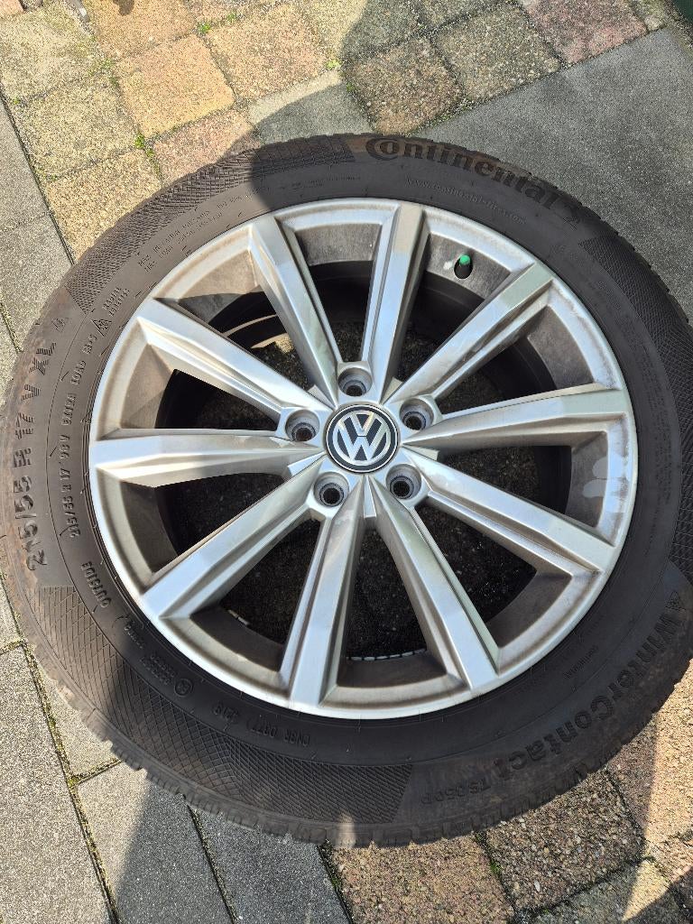 Winterbanden met velgen voor o.a. Volkswagen Passat, Auto-onderdelen, Banden en Velgen, Ophalen, Banden en Velgen, 17 inch, Winterbanden