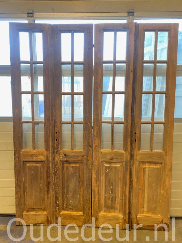 nr. set285  set geloogde oude glasdeuren, Niet ingevuld, Niet ingevuld, Niet ingevuld