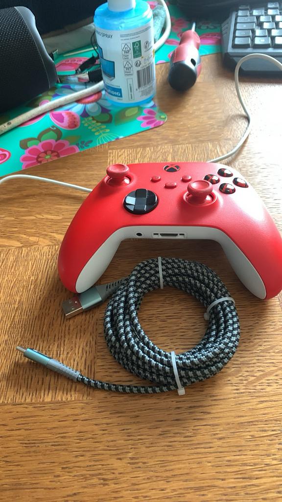 Rode Xbox Controller - Zo goed als nieuw, Ophalen, Zo goed als nieuw, Xbox One, Controller
