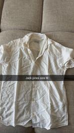 Jack & Jones wit overhemd maat M, Kleding | Heren, Overhemden, Ophalen of Verzenden, Gedragen, Wit, Halswijdte 39/40 (M)