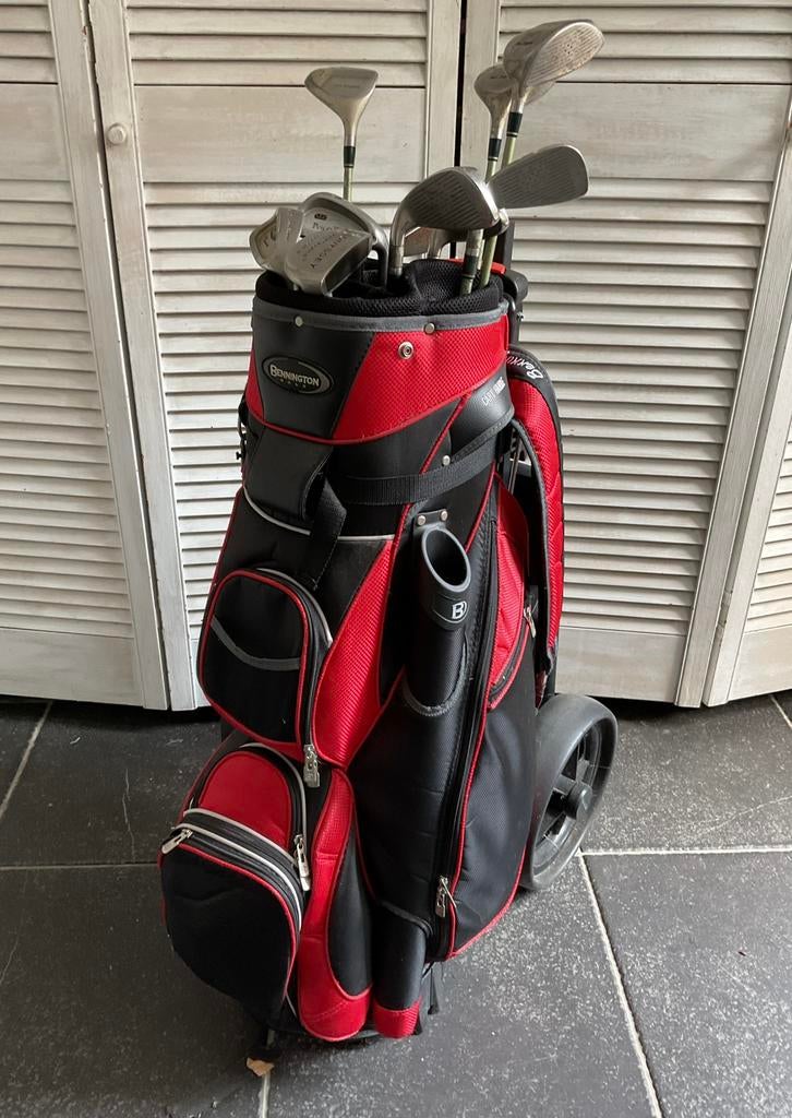 Complete dames golfset met nieuwe tas BENNINGTON en trolley, Ophalen of Verzenden, Zo goed als nieuw, Set