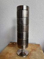 Brutalist RVS vaas 30 cm 1,7 kg, Ophalen of Verzenden