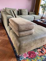 Groene hoekbank van Montel met losse elementen, Ophalen, Gebruikt, Hoekbank, 300 cm of meer