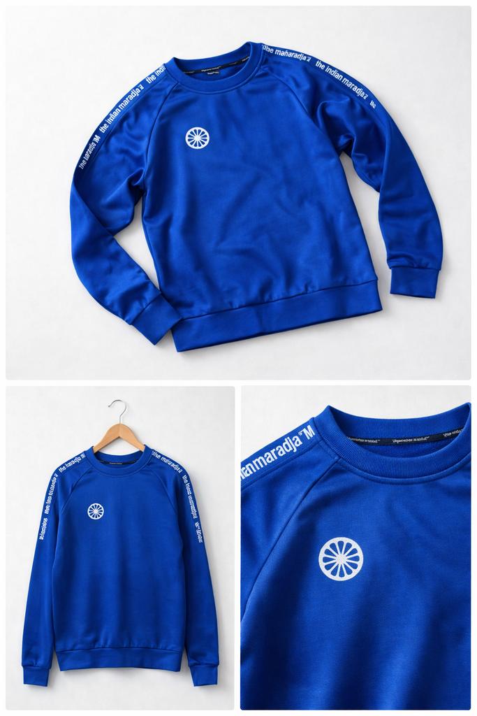 Indian Maharadja sweater blauw ZGAN, Ophalen of Verzenden, Zo goed als nieuw, Overige maten, Blauw