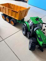 Bruder Deutz-Fahr Tractor met Joskin Kieptrailer, Ophalen of Verzenden, Zo goed als nieuw