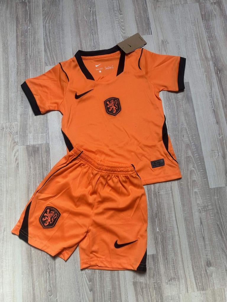 Nederlands WK Elftal Thuis Tenue 2026/2027  Kinder 104-164, Maat XS of kleiner, Verzenden, Nieuw, Set