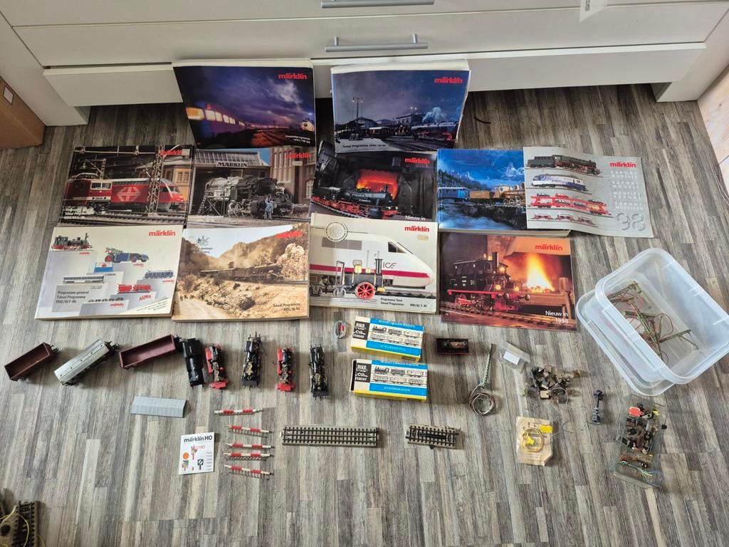 Marklin PARTIJ LOOP/SLOOP met locomotieven en wagons., Hobby en Vrije tijd, Modeltreinen | H0, Ophalen of Verzenden, Gebruikt