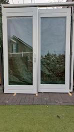 Dubbele openslaande deuren met kozijn, Gebruikt, Deurkozijn, Ophalen of Verzenden, 150 tot 225 cm
