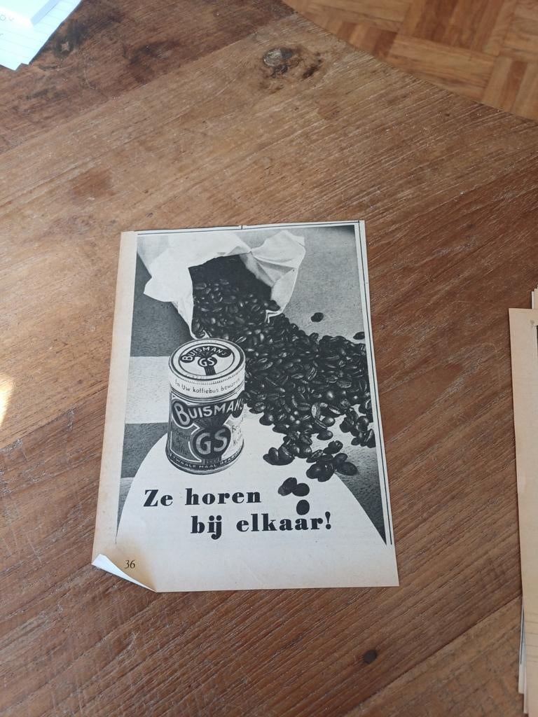Advertentie Buisman ze horen bij elkaar 1951, Ophalen of Verzenden, Zo goed als nieuw, Overige typen