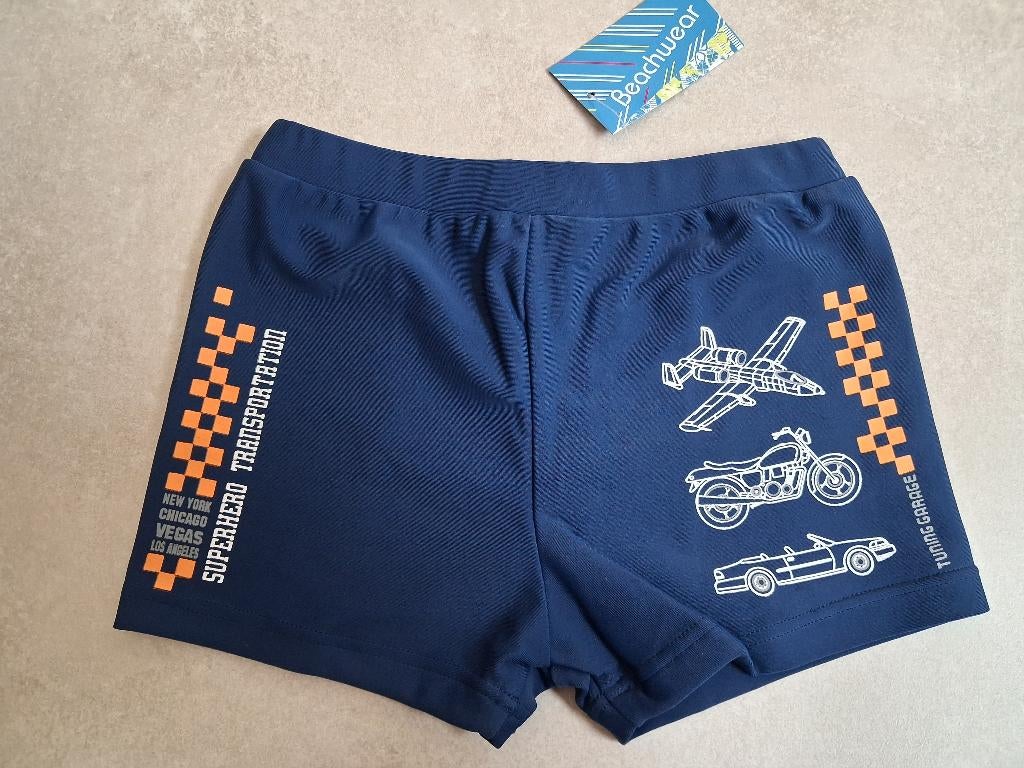 Nieuw! Blauwe zwembroek Beachwear maat 128, Kinderen en Baby's, Kinderkleding | Maat 128, Beachwear, Ophalen of Verzenden, Jongen