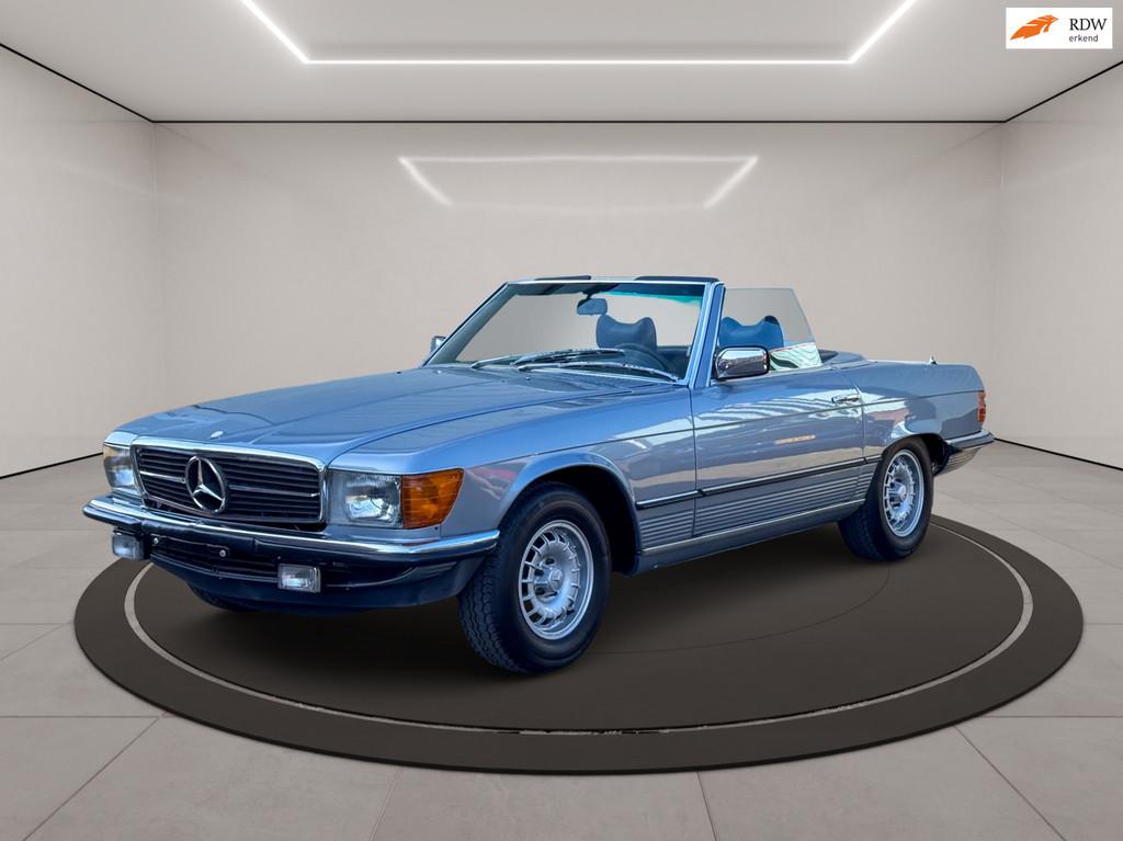 Mercedes-Benz SL-klasse 380 SL * GERESTAUREERD * NIEUWE KAP, Auto's, Achterwielaandrijving, Gebruikt, Cabriolet, Blauw