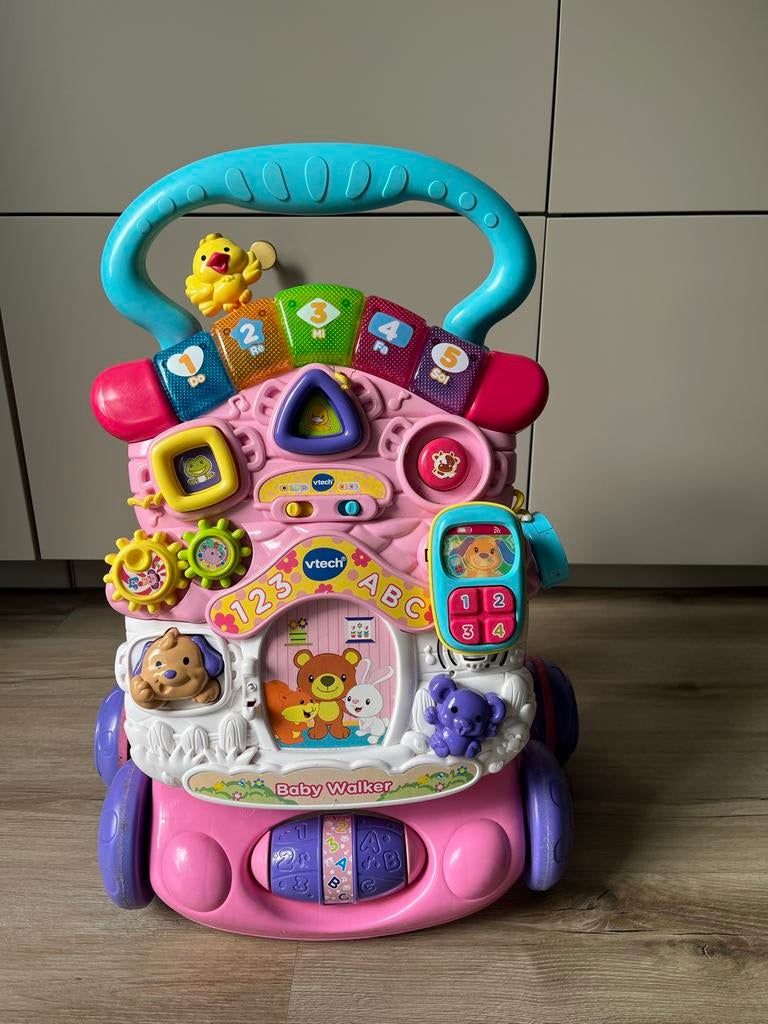 VTech Baby Walker Roze - Leerplezier voor de Kleintjes, Kinderen en Baby's, Speelgoed | Vtech, Ophalen, Gebruikt, 6 maanden tot 2 jaar