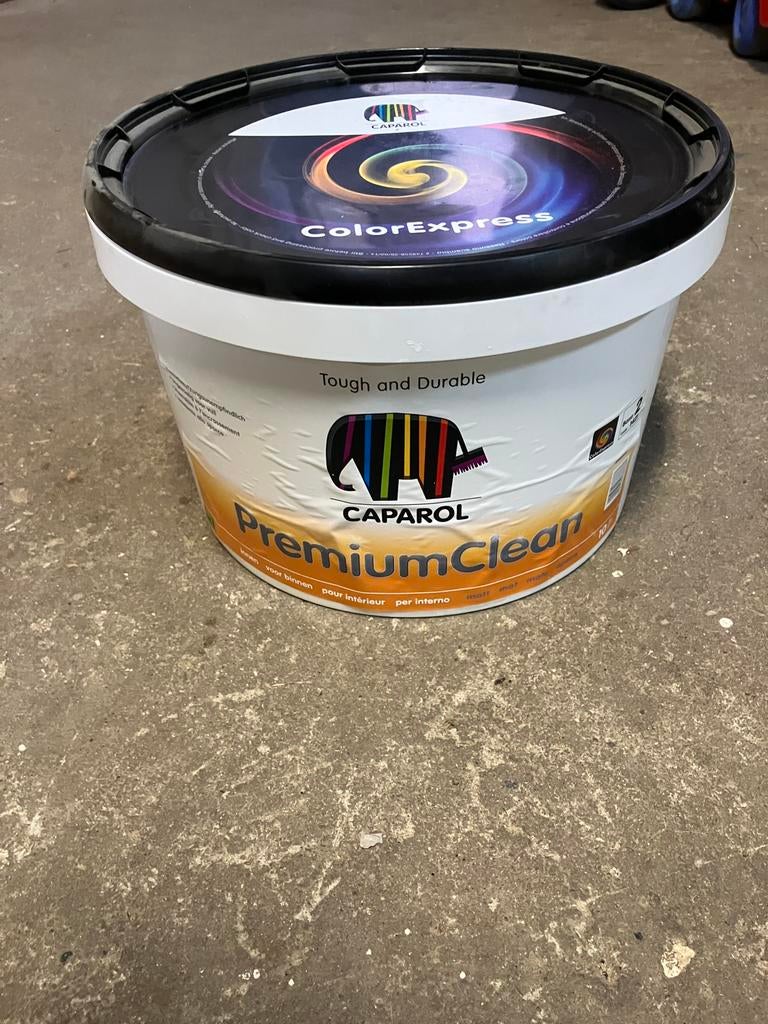 Caparol premium clean latex saus, Doe-het-zelf en Verbouw, Verf, Beits en Lak, 5 tot 10 liter, Wit, Nieuw, Ophalen of Verzenden