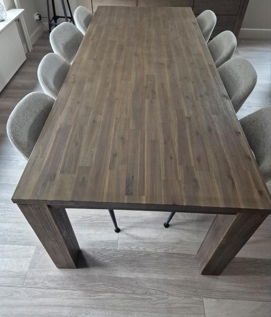 Henders & Hazel eettafel tafel hout, Huis en Inrichting, Ophalen, 200 cm of meer, 50 tot 100 cm, Vijf personen of meer