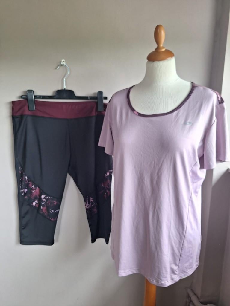 SET: sportieve 2-delige set, top en broek, maat XL, Kleding | Dames, Sportkleding, Ophalen of Verzenden, Zo goed als nieuw, Maat 46/48 (XL) of groter