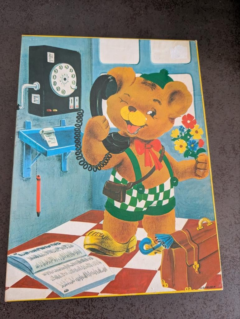 Vintage houten puzzel, Ophalen of Verzenden