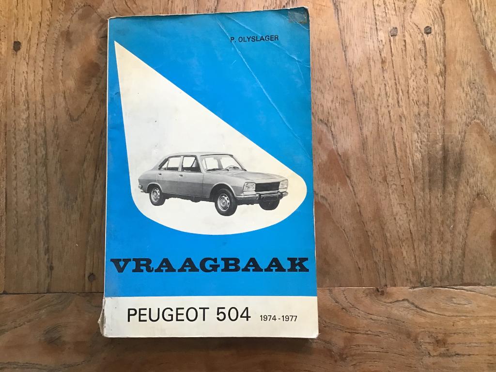 Vraagbaak Peugeot 504, Ophalen of Verzenden