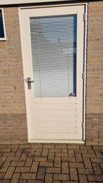 Deur met enkel glas, Gebruikt, Ophalen of Verzenden, 200 tot 215 cm, Glas