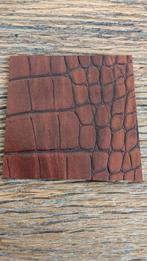 4 leren onderzetters, Ophalen of Verzenden, Nieuw, Glas of Kopje